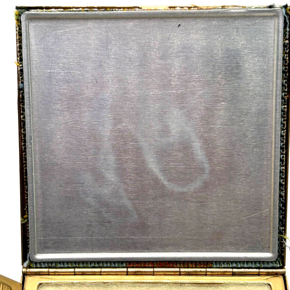 Vintage Elgin American Powder Box Country Scene Dust Bag Original Box - Picture 10 of 14